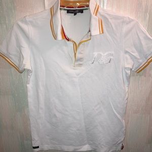 Dolce Gabbana white polo size M
